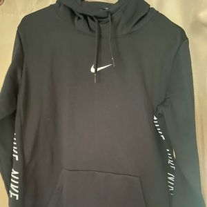 Womens Nike black turtleneck hoodie